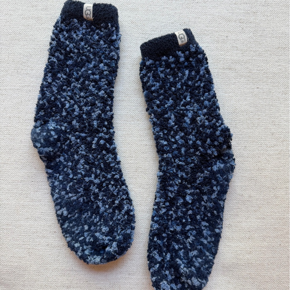 UGG Women’s Marled BlueTextured Socks